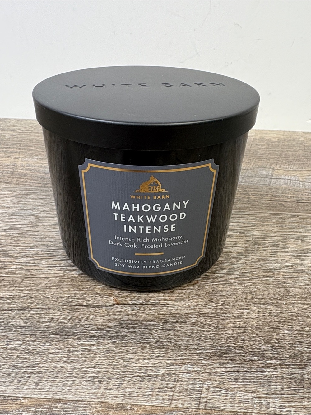 White Barn Mahogany Teakwood Intense 3-Wick Soy Blend Candle 14.5 oz